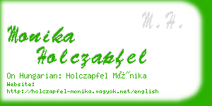 monika holczapfel business card